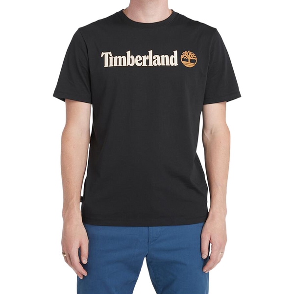 TIMBERLAND Tee Shirt Timberland Linear Logo Short Sleev Noir Photo principale