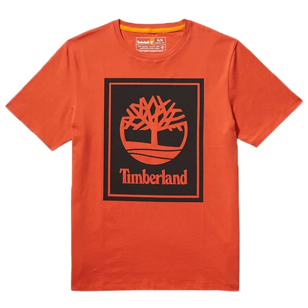 TIMBERLAND Tee Shirt Timberland Ss Stack Orange Noir 1083813