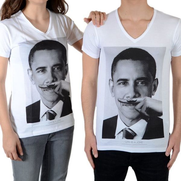 ELEVEN PARIS Tee Shirt Little Eleven Paris Obama Ss Mixte Blanc Photo principale