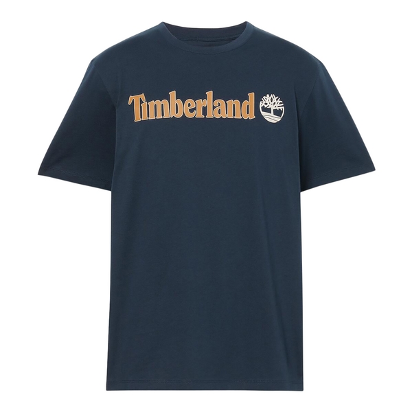 TIMBERLAND Tee Shirt Timberland Linear Logo Short Sleev Bleu 1083825