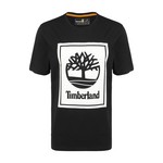 TIMBERLAND Tee Shirt Timberland Stack Logo Noir/Blanc