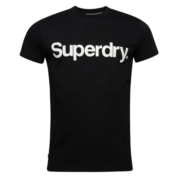 SUPERDRY Tee Shirt Superdry Coro Logo Classic Noir 1083880