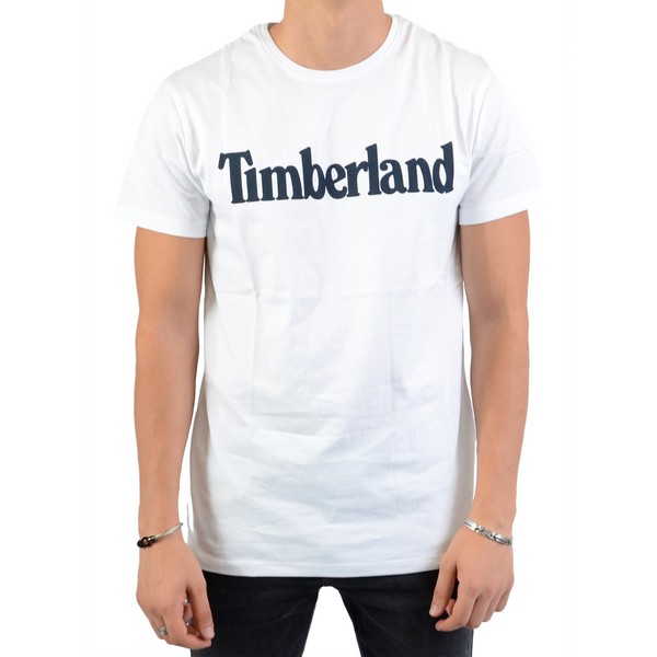 TIMBERLAND Tee-shirt Timberland Ss Brand Reg Blanc 1083889
