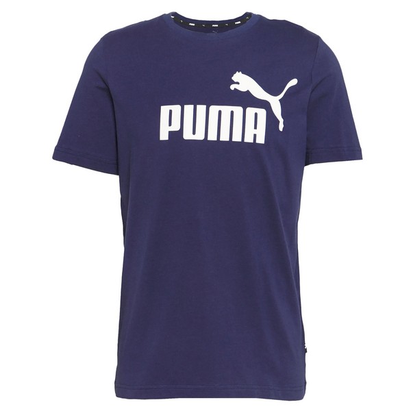 PUMA Tee Shirt Puma Ess Logo Marine Photo principale