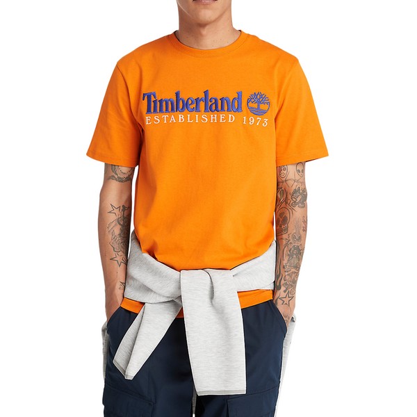 TIMBERLAND Tee-shirt Timberland Embroidery Logo Orange Photo principale