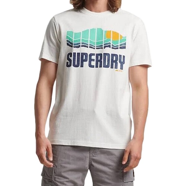 SUPERDRY T-shirt Superdry Vintage Great Outdoors Blanc Photo principale