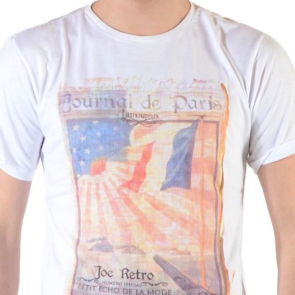 JOE RETRO Tee Shirt Joe Retro Treet Blanc Blanc Photo principale