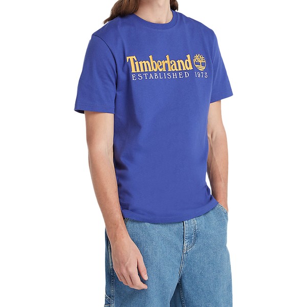 TIMBERLAND Tee-shirt Timberland Embroidery Logo Bleu Photo principale