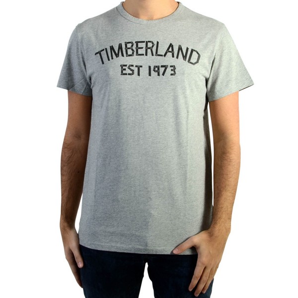 TIMBERLAND Tee Shirt Timberland Tape Tee Med Gry Heat Gris 1084123