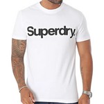SUPERDRY Tee Shirt Superdry Coro Logo Classic Blanc