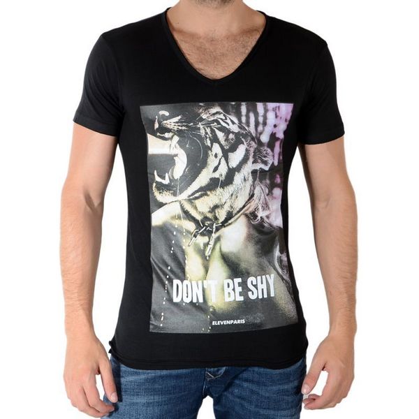 ELEVEN PARIS Tee Shirt Eleven Paris Anilk Noir Noir 1084177
