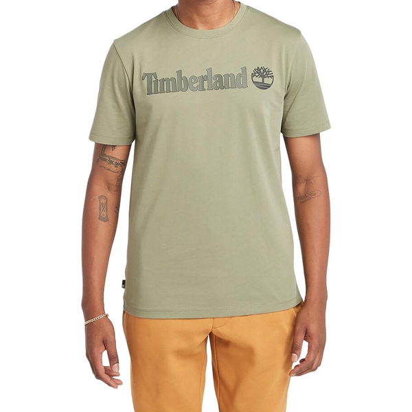 TIMBERLAND Tee Shirt Timberland Linear Logo Short Sleev Vert Photo principale