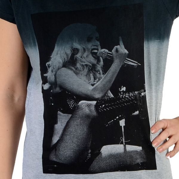 ELEVEN PARIS Tee Shirt Eleven Paris Lada W Lady Gaga Gris Chin Gris Photo principale