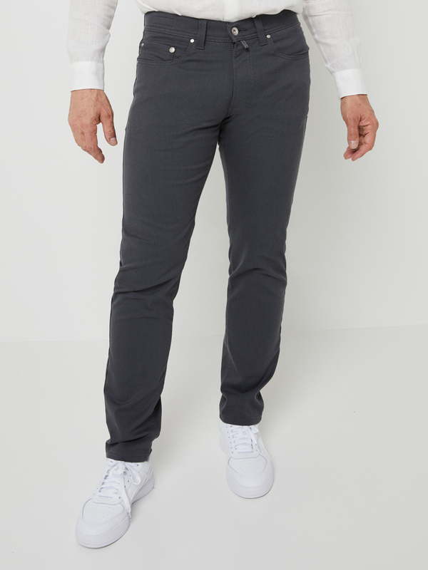 CARDIN Pantalon 5 Poches Tissu Stretch Coupe Tapered Gris 1085057