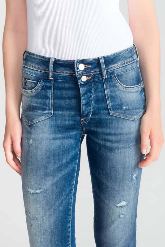 LE TEMPS DES CERISES Jeans Push-up Slim Taille Haute Pulp, 7/8me BLEU Photo principale