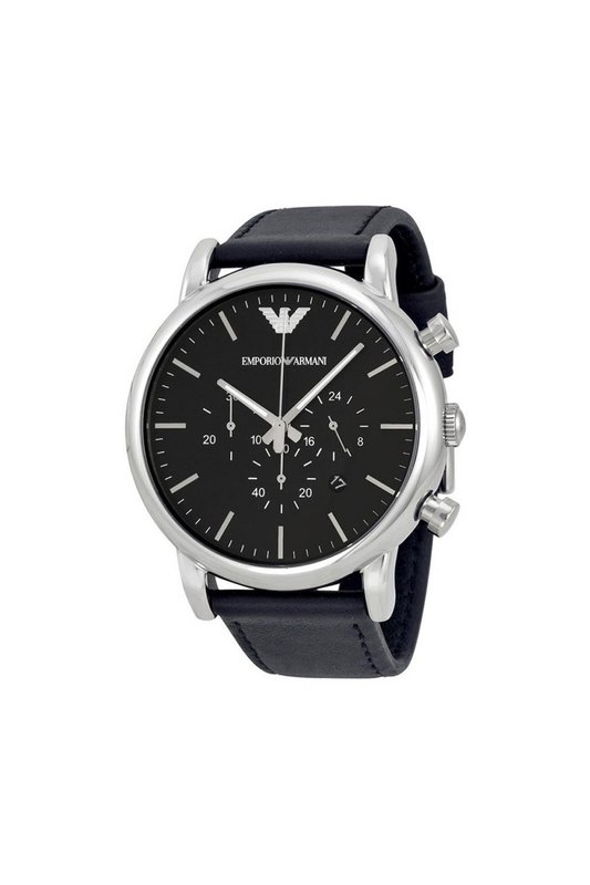 EMPORIO ARMANI Accessoires-montres / Bijoux-emporio Armani - Homme Silver/Black/Black Photo principale