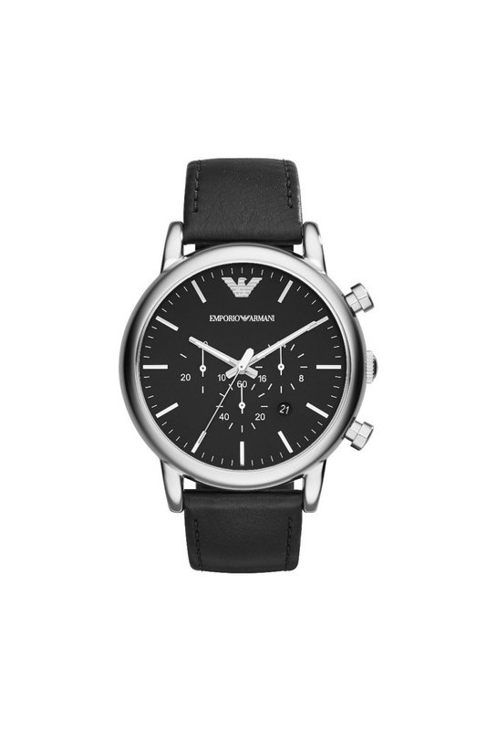 EMPORIO ARMANI Accessoires-montres / Bijoux-emporio Armani - Homme Silver/Black/Black Photo principale