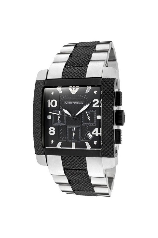 EMPORIO ARMANI Accessoires-montres / Bijoux-emporio Armani - Homme Silver / Silver / Black 1085331