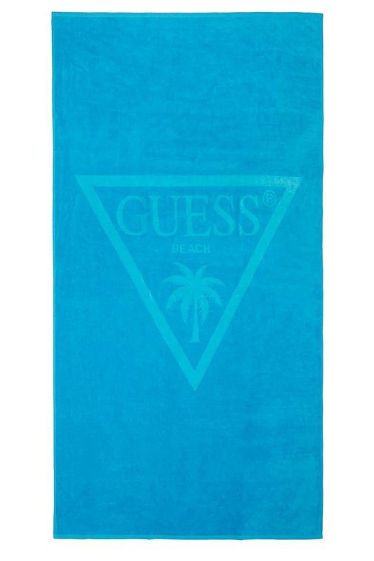 GUESS Drap De Bain Coton Logo Iconique  -  Guess Jeans - Femme A71I DIAMOND BLUE 1085344
