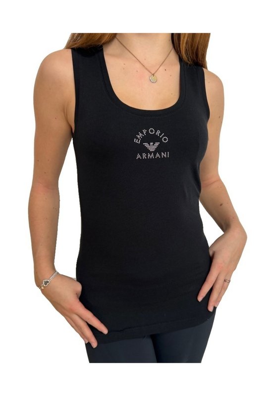 EMPORIO ARMANI Dbardeur Stretch Logo Clout  -  Emporio Armani - Femme 00020 NERO Photo principale