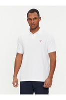 GUESS Polo Coton Textur  -  Guess Jeans - Homme G011 Pure White