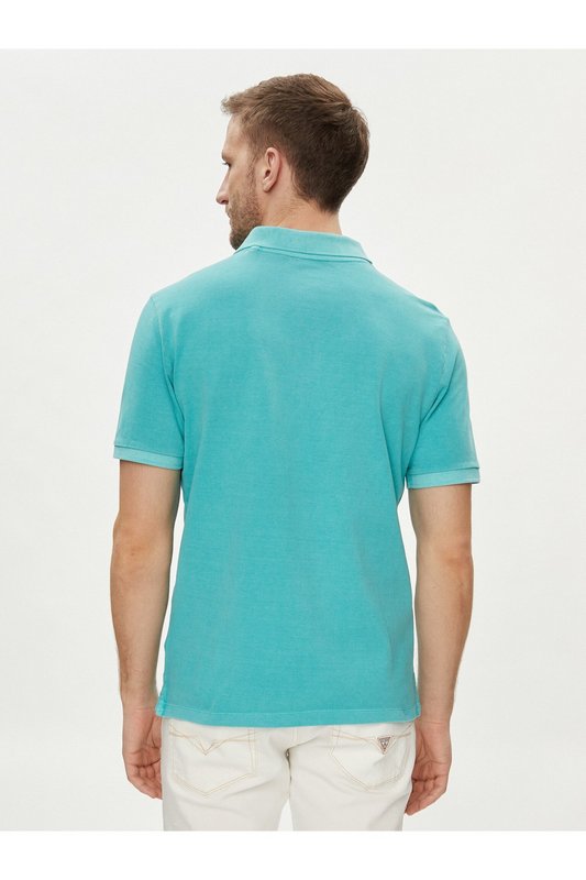 GUESS Polo Regular Fit 100% Coton  -  Guess Jeans - Homme G7IJ TURQUOISE MINERAL Photo principale