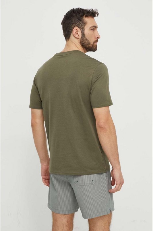 GUESS Tshirt Uni Coton Bio  -  Guess Jeans - Homme G8F6 OLIVE MORNING Photo principale