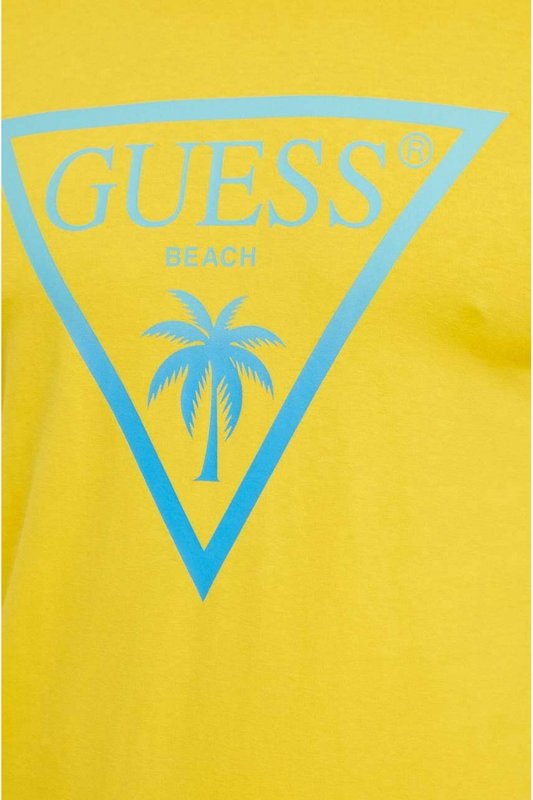 GUESS Tshirt Beach Logo Triangle  -  Guess Jeans - Homme A21E GOLDEN HOUR Photo principale