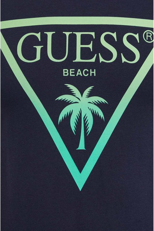 GUESS Tshirt Beach Logo Triangle  -  Guess Jeans - Homme G7V2 SMART BLUE Photo principale
