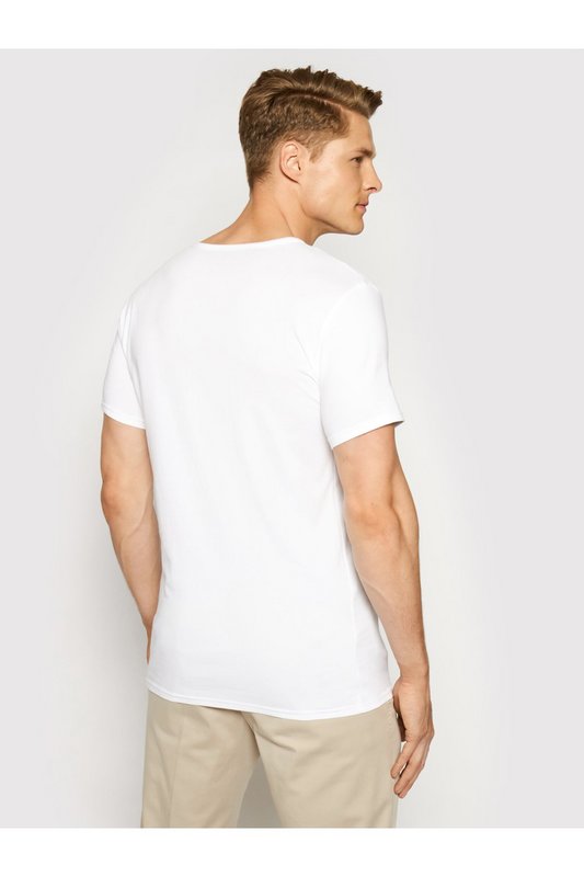 TOMMY HILFIGER Tee-shirts-t-s Manches Courtes-tommy Hilfiger - Homme 100 White Photo principale