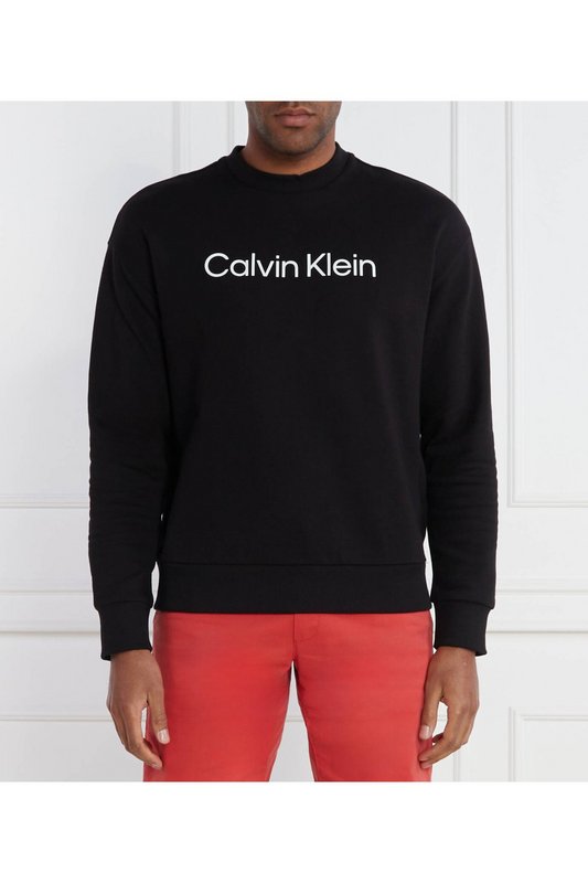 CALVIN KLEIN Sweat Basique Logo  -  Calvin Klein - Homme BEH Ck Black 1086281