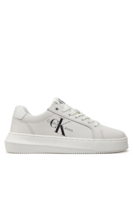 CALVIN KLEIN Sneakers Basses Cuir  -  Calvin Klein - Femme YBR White