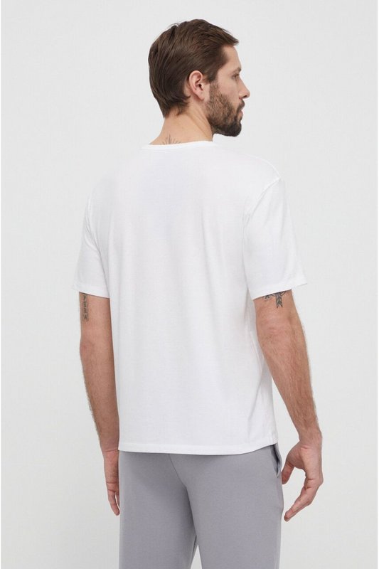 CALVIN KLEIN Tshirt Stretch Logo Brod  -  Calvin Klein - Homme 100 WHITE (WHITE LOGO) Photo principale