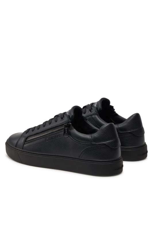 CALVIN KLEIN Sneakers Basses Cuir Zip  -  Calvin Klein - Homme 0GJ Triple Black Photo principale