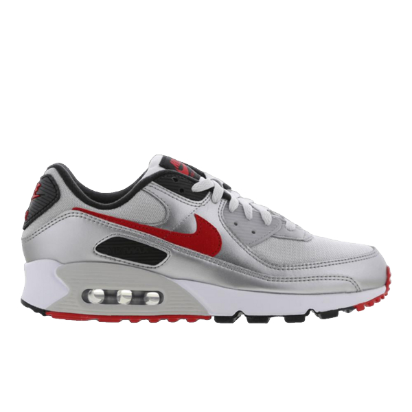 NIKE Baskets Nike Air Max 90 Argent / Rouge 1087924