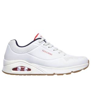 SKECHERS Baskets Skechers Uno Stand On Air White / Navy / Red
