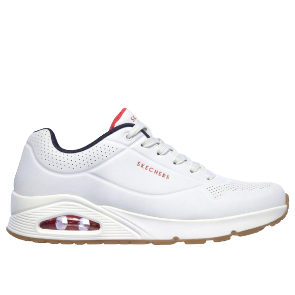 SKECHERS Baskets Skechers Uno Stand On Air White / Navy / Red 1087963