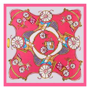 ALBERTO CABALE Petit Carr De Soie Pink Clo - 60x60cm / 100% Soie / Rose Rose