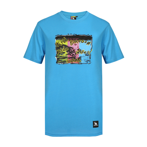 GOTCHA T-shirt Gotcha Wet Tee Bleu 1089035