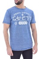 GUESS Tshirt 100% Coton Effet Dlav  -  Guess Jeans - Homme IND INDEX WASH