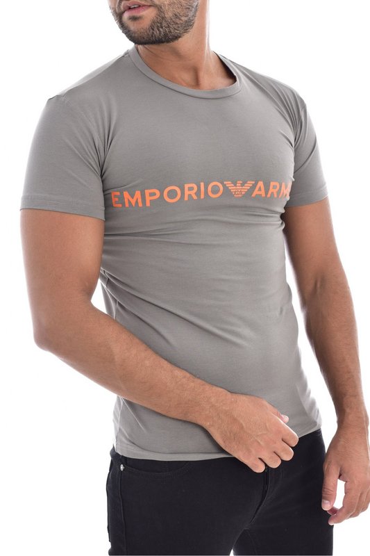 EMPORIO ARMANI Tee Shirt Stretch  Logo  -  Emporio Armani - Homme 25642 PELTRO 1089122