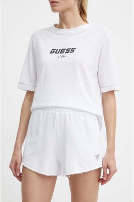 GUESS Short En Jersey  -  Guess Jeans - Femme G011 Pure White