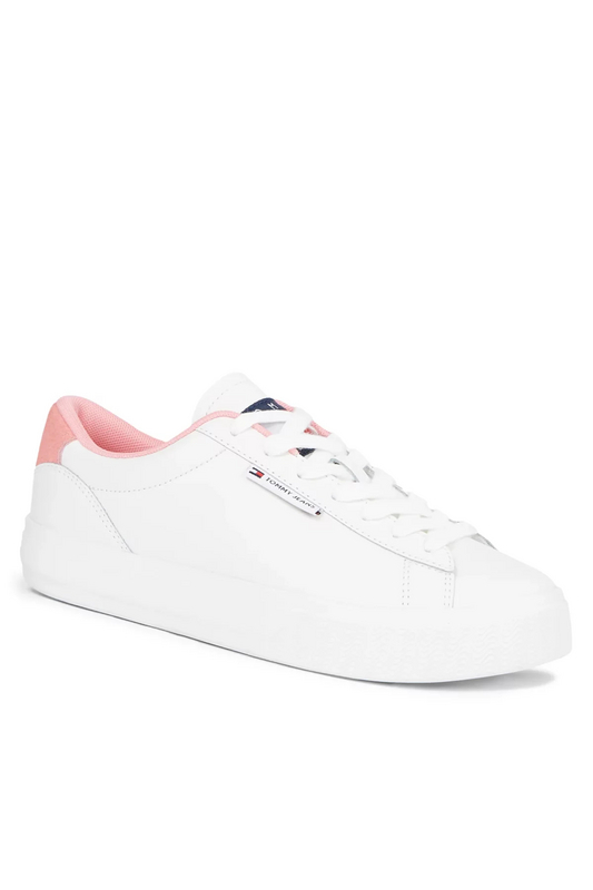TOMMY JEANS Sneakers Basses Cuir  -  Tommy Jeans - Femme TIC Tickled Pink Photo principale