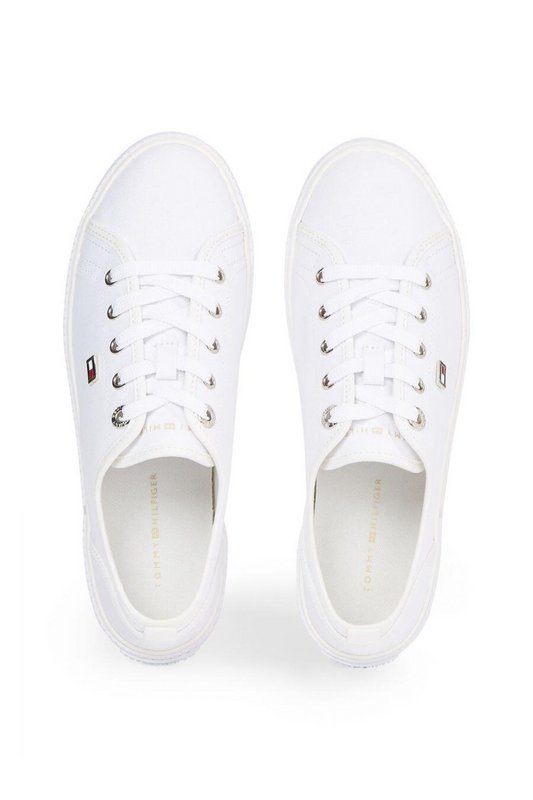 TOMMY JEANS Sneakers En Toile  -  Tommy Jeans - Femme YBS White Photo principale