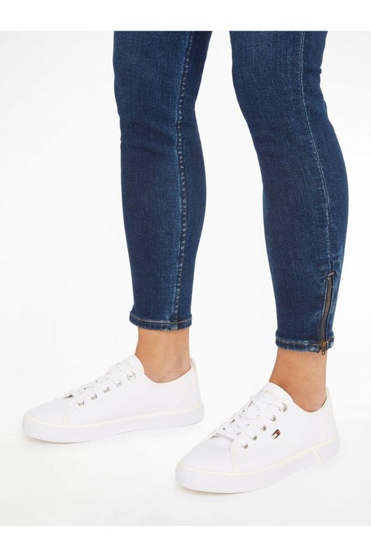 TOMMY JEANS Sneakers En Toile  -  Tommy Jeans - Femme YBS White Photo principale