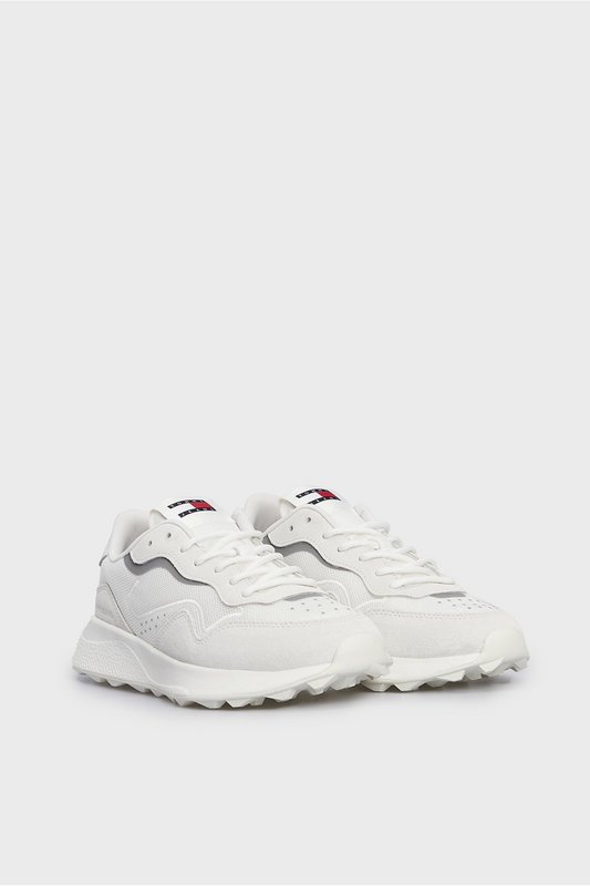 TOMMY JEANS Sneakers Running Retro  -  Tommy Jeans - Femme YBL Ecru Photo principale