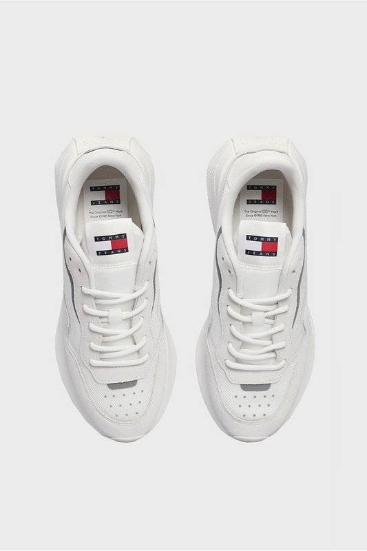 TOMMY JEANS Sneakers Running Retro  -  Tommy Jeans - Femme YBL Ecru Photo principale