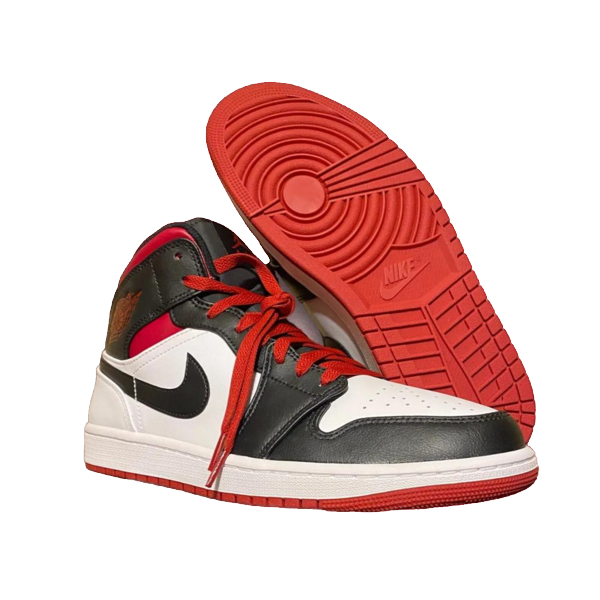 NIKE Baskets Nike Air Jordan 1 Blanc / Rouge Photo principale