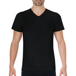 EMINENCE Tee-shirt Col V Pur Coton Premium Noir