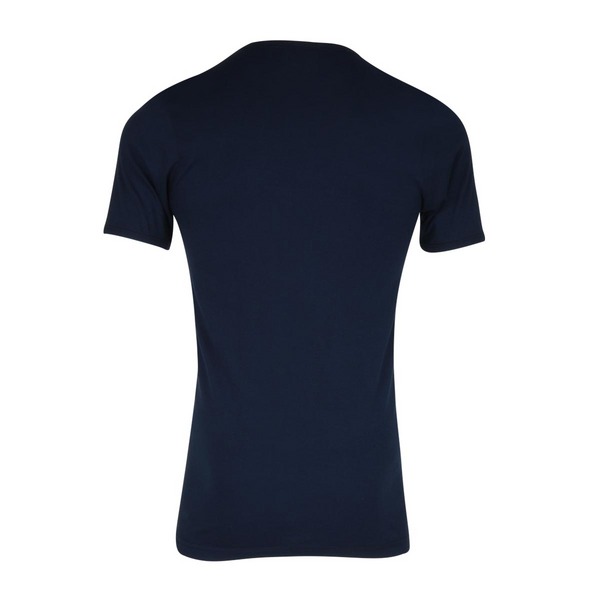 EMINENCE Tee-shirt Col V Pur Coton Premium Marine Photo principale